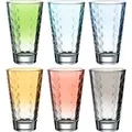 Produktbild: LEONARDO Set Longdrinkbecher Pastell sortiert Optic 6er Set - Grün/Orange/Hellblau
