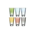 Produktbild: LEONARDO Gläserset 6er Set Optic ¦ mehrfarbig ¦ Glas ¦ Maße (cm): B: 8 H: 13,4
