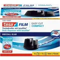 Produktbild: tesa Klebebandabroller tesafilm Easy Cut Compact Schwarz 105 mm (B) x 33 m (L) Kleiner Kern Kunststoff