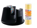 Produktbild: Tesa Tischabroller schwarz + 10 Rollen Tesafilm transparent 53827 57386 10mx15mm