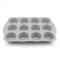 Produktbild: KOMFORT 12er große Muffinform Silikon für große Muffins je 75cm 4cm hoch | an...