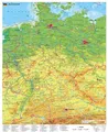 Produktbild: Deutschland physisch 1 : 750 000 Wandkarte / Poster
