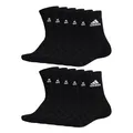 Produktbild: adidas Unisex Herren Damen Socken Sportsocken Cushioned Crewsocks 6 Paar, Farbe:Schwarz, Größe:49-51, Artikel:- black