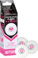 Produktbild: Butterfly Tischtennisball 3 Stern R40+ (Plastikball 40+, ITTF zugelassen) weiss 3er Kartonverpackung