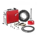 Produktbild: VEVOR Elektrische Rohrreinigungsmaschine, 390 W, 1400 U/min, Abflussreiniger, 12 m x 16 mm & 8 m x 9,5 mm Federkabel, 4,5 m x 16 mm flexible Feder