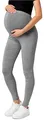 Produktbild: Be Mammy Lange Umstandsleggings aus Baumwolle Leggings für Schwangere Umstands Leggings Schwangerschafts Unterhosen mit Hoher Bund Weich und Elastisch BE20-230 (Mittel Melange, 3XL)