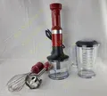 Produktbild: KitchenAid 5KHBV83EER Stabmixer Set Empire Rot 180 Watt Handmixer Mixen Pürieren