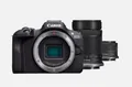 Produktbild: CANON EOS R100 Kit Systemkamera mit Objektiv 18-45 mm, 55-210 7,62 cm Display, W