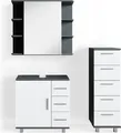 Produktbild: Badmöbel-Set Vicco Ilias Anthrazit 3 Teile, mit Midischrank, Model 31978