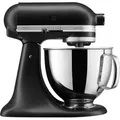 Produktbild: KitchenAid Küchenmaschine - Artisan - Kippbarem Food Processor - Teigknetmaschine mit 3 Zubehör und Schüssel aus Edelstahl - 4.8 L - Matt schwarz