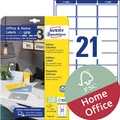 Produktbild: AVERY Zweckform Adress-Etiketten Home Office 63,5 x 38,1 mm weiß 210 Etiketten