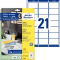 Produktbild: 1-20x AVERY Zweckform Adress-Etiketten Home Office, 63,5 x 38,1 mm