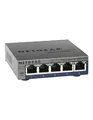 Produktbild: Netgear GS105E Managed Switch 5 Port Gigabit Ethernet LAN Switch Plus (Netzwerk Switch Managed, IGMP, QoS, VLAN, lüfterlos, robustes Metallgehäuse, ProSAFE Lifetime-Garantie), Grau