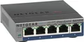 Produktbild: Netgear GS105E Managed Switch 5 Port Gigabit Ethernet LAN Switch Plus QoS Grau