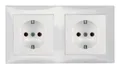 Produktbild: Berker 47208989 SCHUKO-Steckdosen-Kombi 2f pwg
