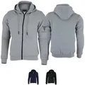 Produktbild: BULLDT Motorradjacke BLD1301 Hoodie (Spar-Set, mit Protektoren) Motorrad Hoodie Herren komplette Beschichtung mit Aramidfasern grau 50/M