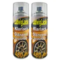 Produktbild: LudwigLacke 2 Spraydosen Klarlack glänzend Autolack 400ml