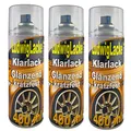 Produktbild: LudwigLacke Spraydosen Klarlack glänzend Autolack 3 a 400ml