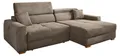 Produktbild: Ecksofa - Taupe - Cord - elektr. Sitztiefenverstellung