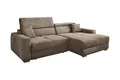 Produktbild: Ecksofa Polstergarnitur elektrische Sitztiefenverstellung Taupe Cord 277x187 cm