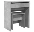 Produktbild: vidaXL Schminktisch Schminktisch mit Hocker Betongrau 60x40x113,5 cm (1-St)