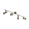 Produktbild: Lindby Deckenlampe Perseas (Retro, Vintage Antik) in Bronze aus Metall (4 flammig GU10) - Deckenleuchte Lampe Wohnzimmerleuchte