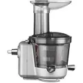Produktbild: KitchenAid Entsafter Vorsatz 5KSM1JA, 16 x 24 x 29 cm, Kunststoff/Edelstahl, 1 l, mit Einfüllöffnung/ Einfülltablett/ Stopfer, transparent/grau
