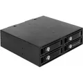 Produktbild: Delock 5.25? Wechselrahmen für 4 x 2.5? SATA / SAS HDD / SSD 12 Gb/s (47233)