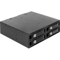 Produktbild: DELOCK 47233 - Wechselrahmen 5.25 für 4x 2.5 SATA, SAS HDD, SSD 12 Gb/s