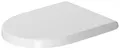Produktbild: Duravit WC Sitz Starck 3 ohne SoftClose Scharniere edelstahl, weiss, 0063810000