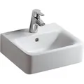 Produktbild: Ideal Standard Handwaschbecken Connect Cube, 1 Hahnloch mit Überlauf 400x360x160mm, Weiß