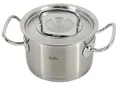 Produktbild: Fissler pure-profi collection hoher Kochtopf mit Metalldeckel 24 cm Ø 6,3 L