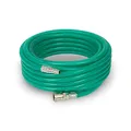 Produktbild: EBERTH Druckluftschlauch Gewebeschlauch Luftschlauch, Länge 10m, Kompressor Schlauch mit Durchmesser 10mm x 14mm (innen x außen), 3/8