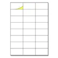 Produktbild: 24 pro Blatt, 25 Blatt, A4, selbstklebende Etiketten, bedruckbar, weiß, 70 x 36 mm