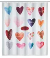 Produktbild: Duschvorhang Mod. Love Polyester, 180 x 200 cm, waschbar