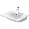 Produktbild: Duravit Möbelwaschtisch Viu 234463, 630 mm, mit Überlauf, mit Hahnlochbank, 1 Hahnloch, 23446300001, Farbe: Weiß mit Wondergliss