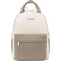 Produktbild: LOVEVOOK Kleiner Rucksack Damen Wasserdicht Mini Backpack Stilvoll 2 in 1 Handtasche Tagesrucksack Khaki 11 Zoll