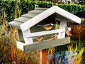Produktbild: Vogelfutterhaus zum Aufhängen-Vogelfutterhaus aus Holz-Bird House-Vogelhäuschen wetterfest zum hängen-Bird Fedder House-Vogelhaus
