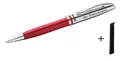 Produktbild: Pelikan Metall-Kugelschreiber mit Gravur + Veloursetui / Farbe: glänzend rot