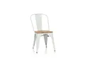 Produktbild: hjh OFFICE Esszimmerstuhl VANTAGGIO COMFORT W Stuhl Stahl / Ulmenholz (1 St), Küchenstuhl, Stuhl Esszimmer, Stapelstuhl Metallgestell
