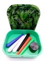 Produktbild: meytrade Geschenkbox Set Cannabis Rolling Tray Tablett + Grinder + 6 x Joint Hülle