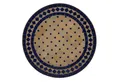 Produktbild: Casa Moro Beistelltisch Mediterraner Mosaik-Beistelltisch terrakotta mit Gestell H 50 cm (45 cm rund blau, Kunsthandwerk aus Marrakesch, Marokkanischer Bistrotisch Balkontisch), Handmade, MT2994