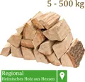 Produktbild: Brennholz Kaminholz Holz Eiche 5-500 kg Für Ofen und Kamin Kaminofen Feuerschale Grill Feuerholz Holzscheite Wood 25 cm kammergetrocknet flameup, Menge:50 kg (1.03/kg)