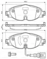 Produktbild: BOSCH 0986494660 Bremsbelagsatz. Scheibenbremse