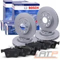 Produktbild: BOSCH Bremsscheiben + Bremsbeläge Vorderachse+Hinterachse u.a. für AUDI, CUPRA