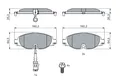 Produktbild: 0 986 494 660 BOSCH Bremsbelagsatz, Scheibenbremse für AUDI,CUPRA,SEAT,SKODA,VW