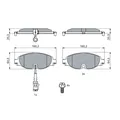 Produktbild: Bosch BP1505 Bremsbelaege - Vorderachse - ECE-R90 Zertifizierung
