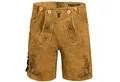 Produktbild: PAULGOS Trachtenhose Herren Lederhose Kurz mit Trägern 100% Echtleder - HK3