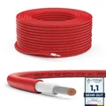 Produktbild: Premium Solarkabel 6mm² Rot  10m  TÜV SÜD geprüft  UVbeständig, flexibel, Pho...