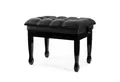 Produktbild: FAME Klavierbank (Höhenverstellbare Klavierbank PB-30C BK/E Echtleder Hochglanz Schwarz, Sitzbänke, Klavierbänke), Höhenverstellbare Klavierbank, PB-30C BK/E, Echtleder